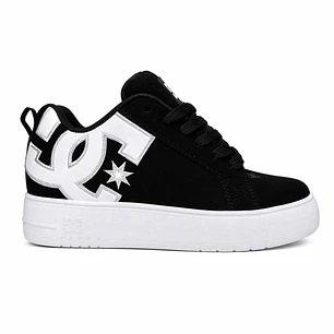 Zapatillas DC Court Graffik Plataforma Black White