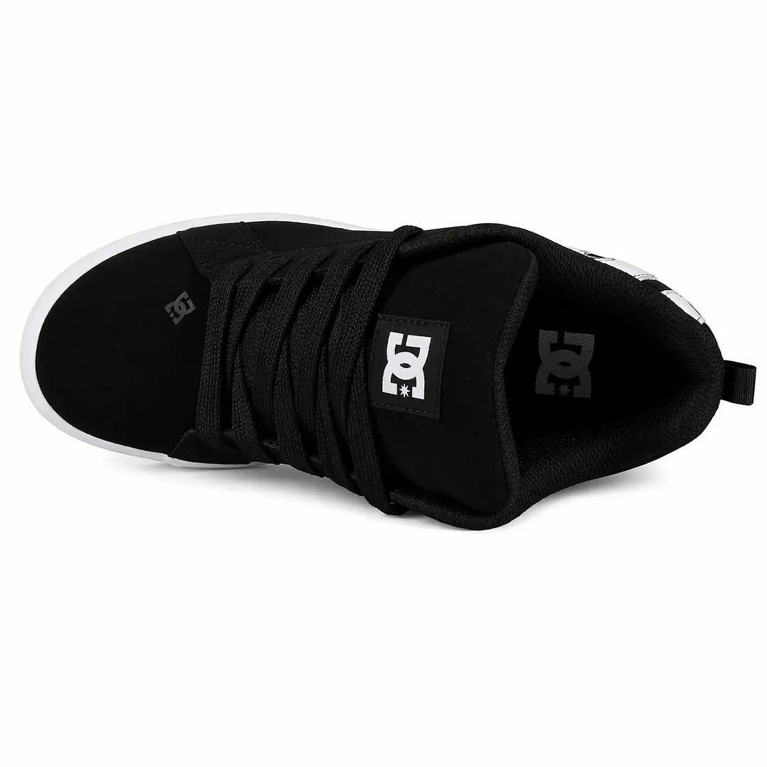 Zapatillas DC Court Graffik Plataforma Black White 6