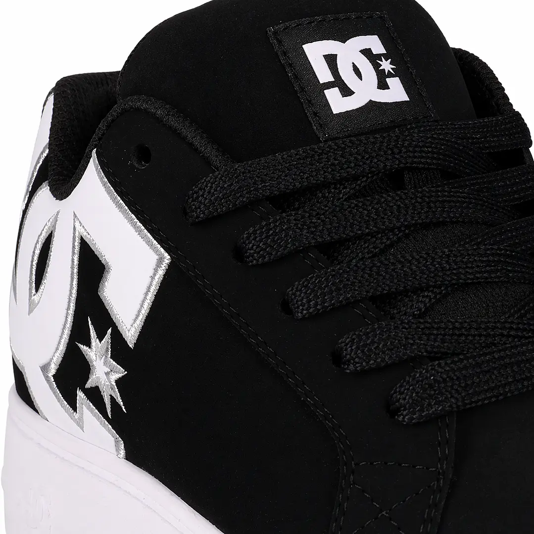 Zapatillas DC Court Graffik Plataforma Black White 4