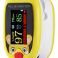 Oxímetro De Dedo Oximeter Recargable Usb C Para Niños Y Adultos Led Amarillo - Miniatura 1