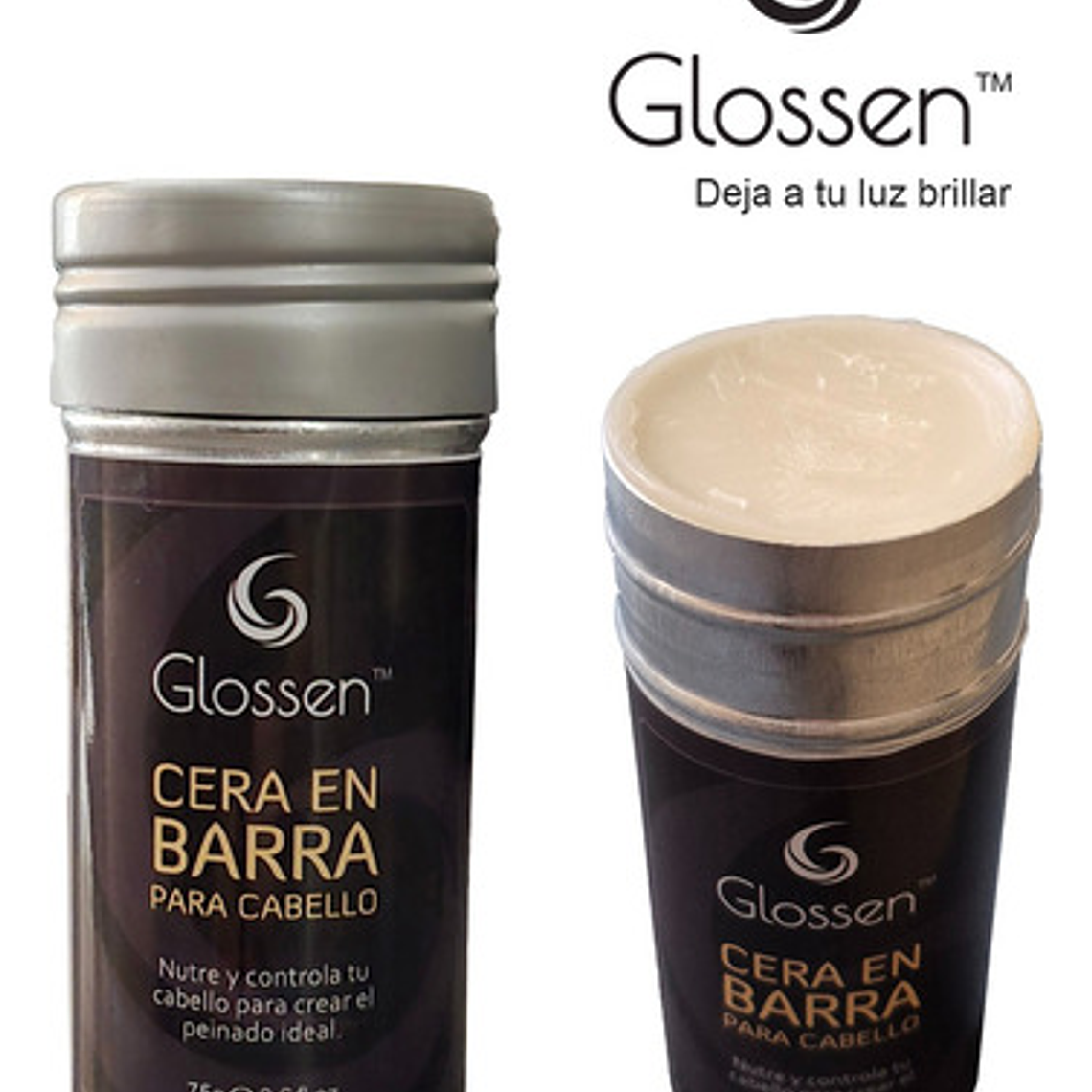 Fijador Para El Pelo Glossen, Cera En Barra Peinado Cabello 2