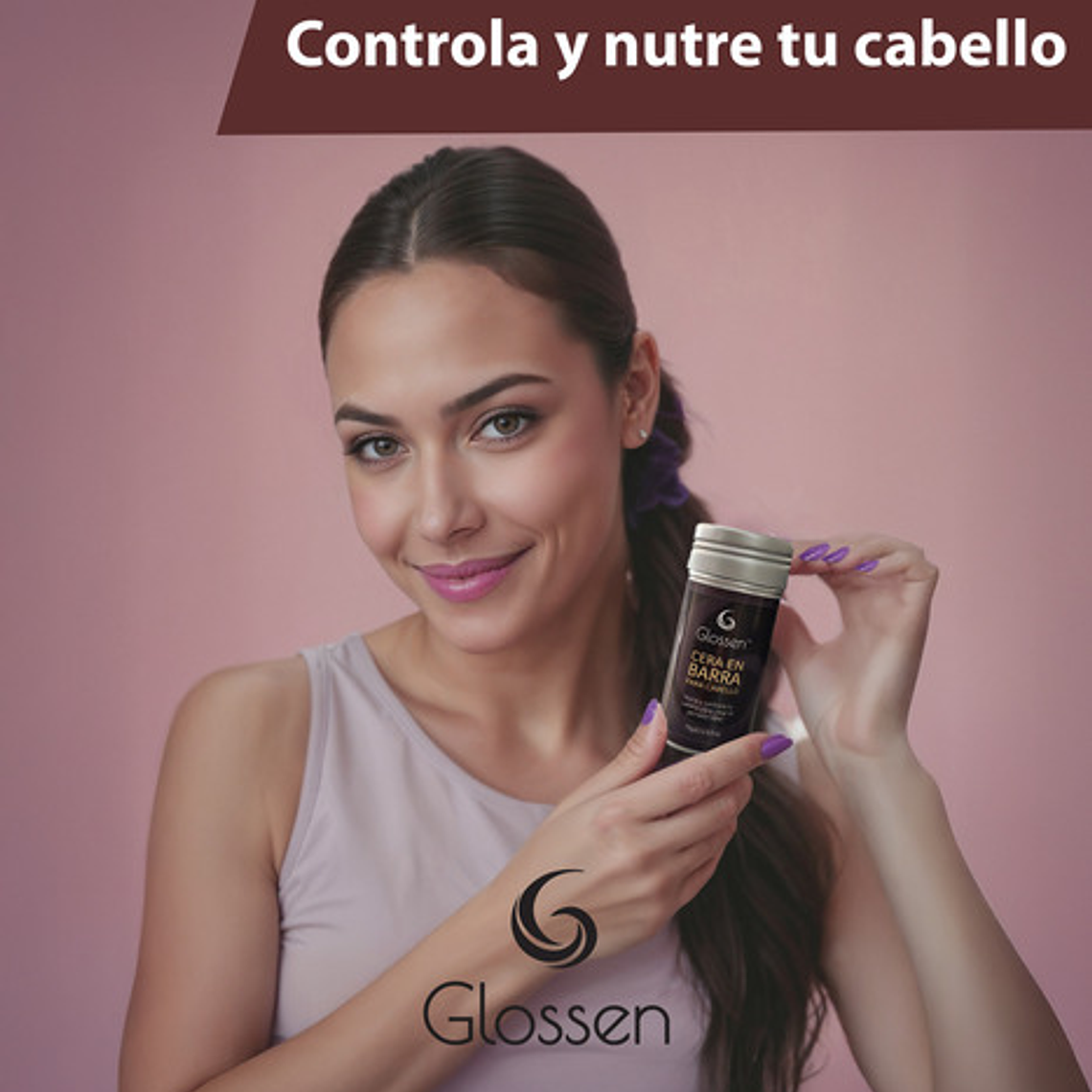 Fijador Para El Pelo Glossen, Cera En Barra Peinado Cabello 6
