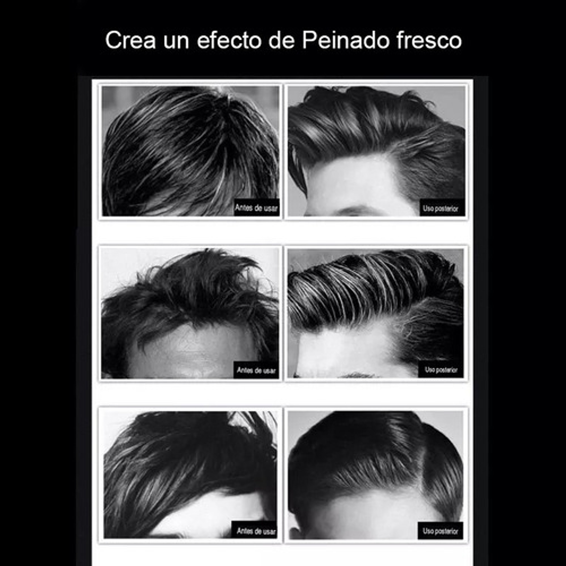 Fijador Para El Pelo Glossen, Cera En Barra Peinado Cabello 7