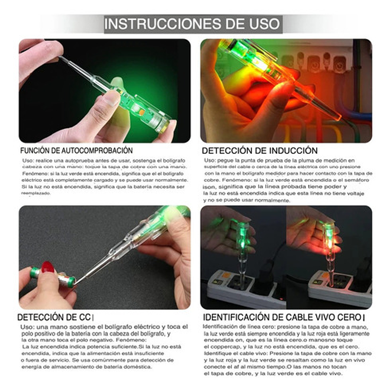 Lápiz Destornillador Detector Potencia Probador De Voltaje 2