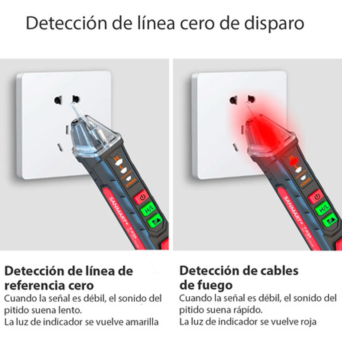 Tester Detector Probador Voltaje Sin Contacto Lápiz 5