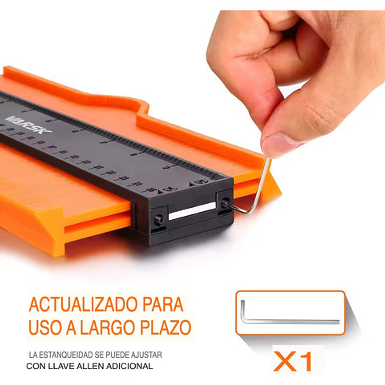 Regla Medidor 10'' Duplicador Contorno Irregular Bloque 2