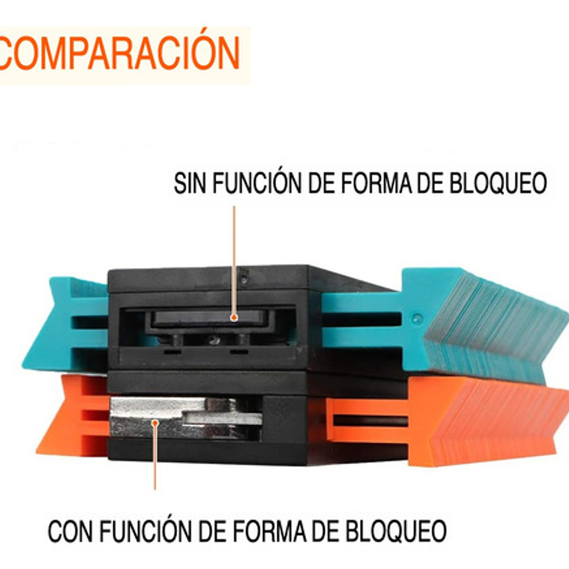 Regla Medidor 10'' Duplicador Contorno Irregular Bloque 8