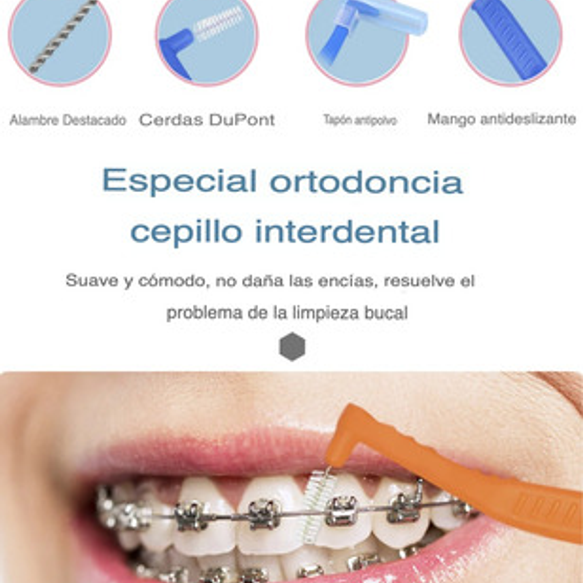 Cepillos Interdentales 0,6 A 0,8mm Flexible Pack 20 Uds. 5