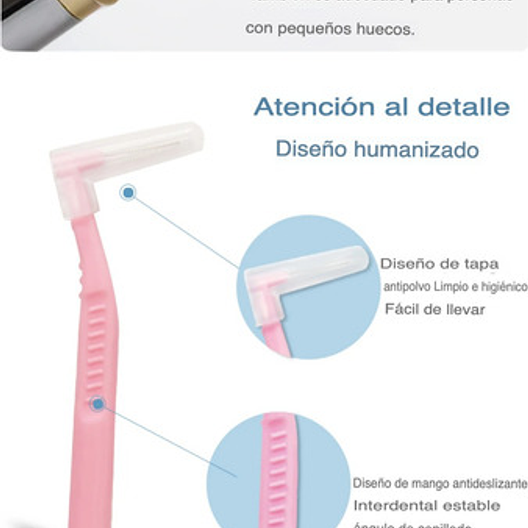 Cepillos Interdentales 0,6 A 0,8mm Flexible Pack 20 Uds. 24