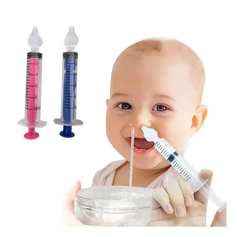 Pack X2 Limpiador Nasal Jeringa para Mocos Lavado bebés y niños marca Pikku 2