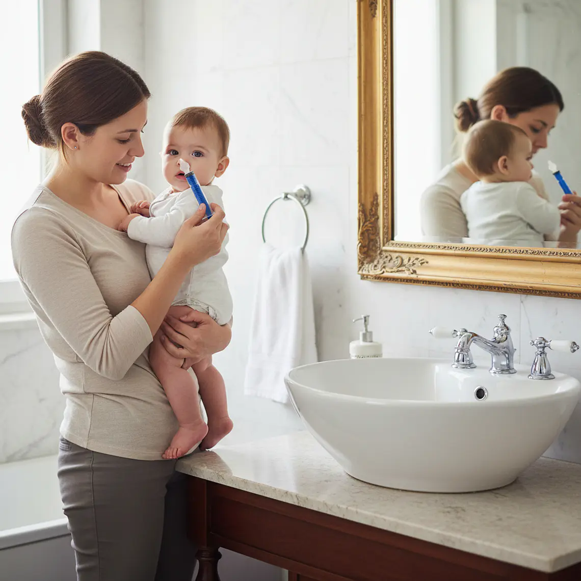 Pack X2 Limpiador Nasal Jeringa para Mocos Lavado bebés y niños marca Pikku 3