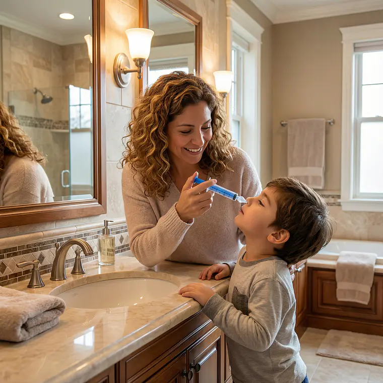 Pack X2 Limpiador Nasal Jeringa para Mocos Lavado bebés y niños marca Pikku 6