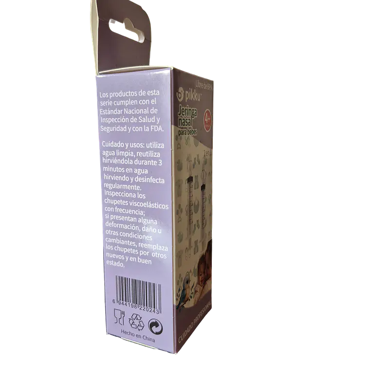 Pack X2 Limpiador Nasal Jeringa para Mocos Lavado bebés y niños marca Pikku 4