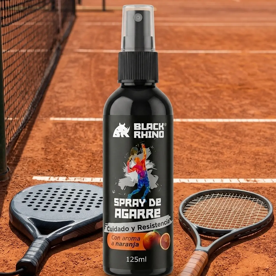 Resina Liquida Spray de agarre Super Adherente Deportiva, Grip Aroma naranja 125ml Black Rhino 11