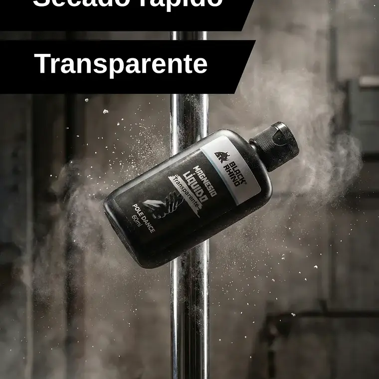 Magnesio Liquido Transparente para Pole Dance Black Rhino 60ml 2