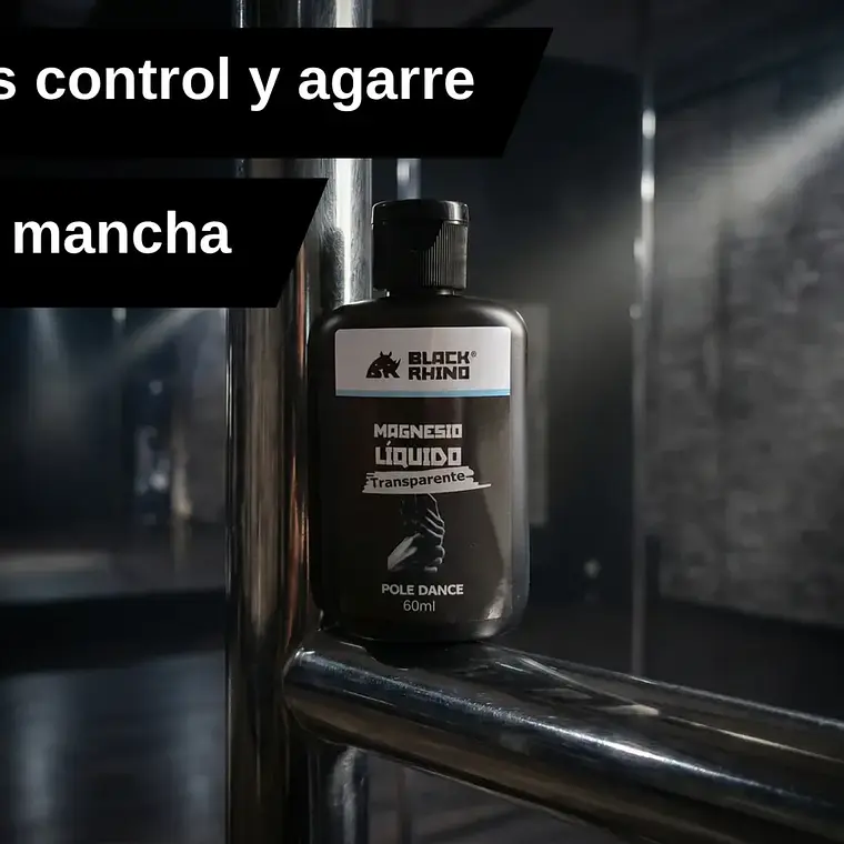 Magnesio Liquido Transparente para Pole Dance Black Rhino 60ml 3