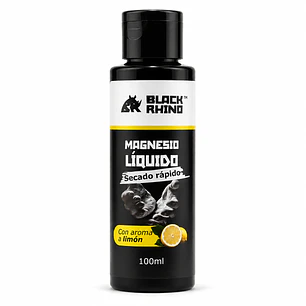 Magnesio Liquido Deportivo Antideslizante Black Rhino 100ml Secado ultra rápido, alto redimiento, aroma limón