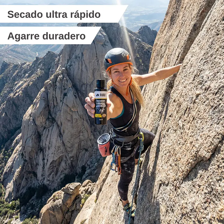 Magnesio Liquido Deportivo Antideslizante Black Rhino 100ml Secado ultra rápido, alto redimiento, aroma limón 6