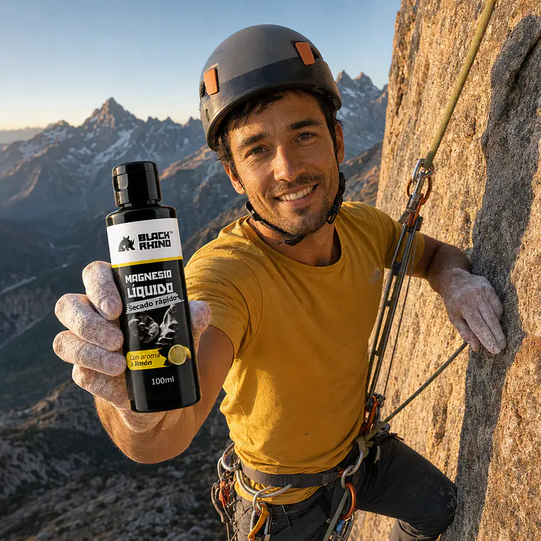 Magnesio Liquido Deportivo Antideslizante Black Rhino 100ml Secado ultra rápido, alto redimiento, aroma limón 7