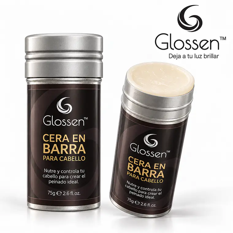 Fijador Para El Pelo Glossen, Cera En Barra Peinado Cabello 2