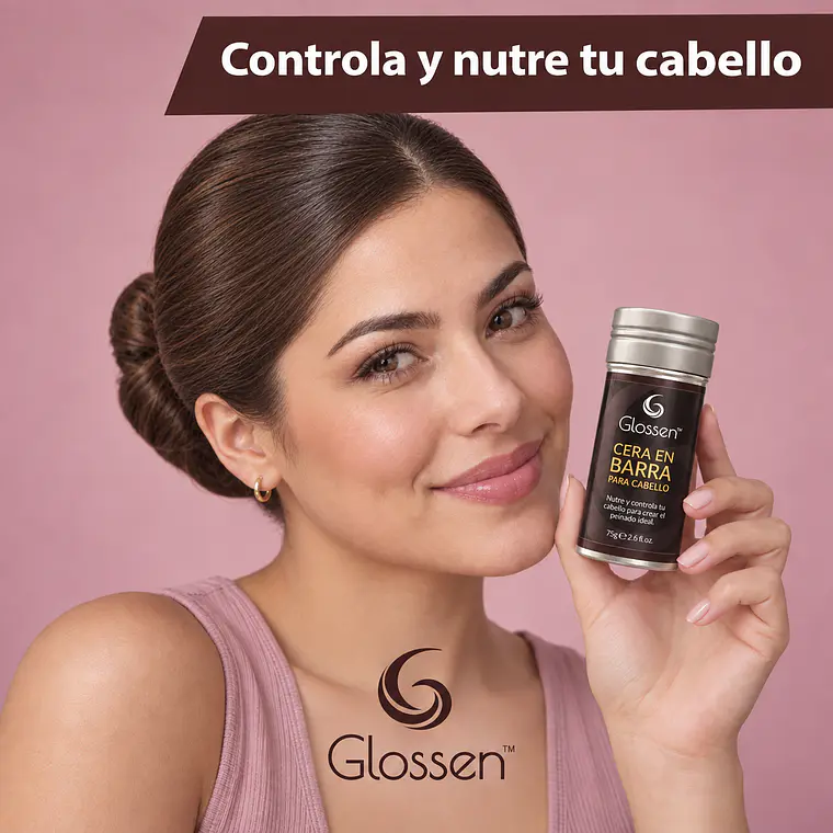 Fijador Para El Pelo Glossen, Cera En Barra Peinado Cabello 12