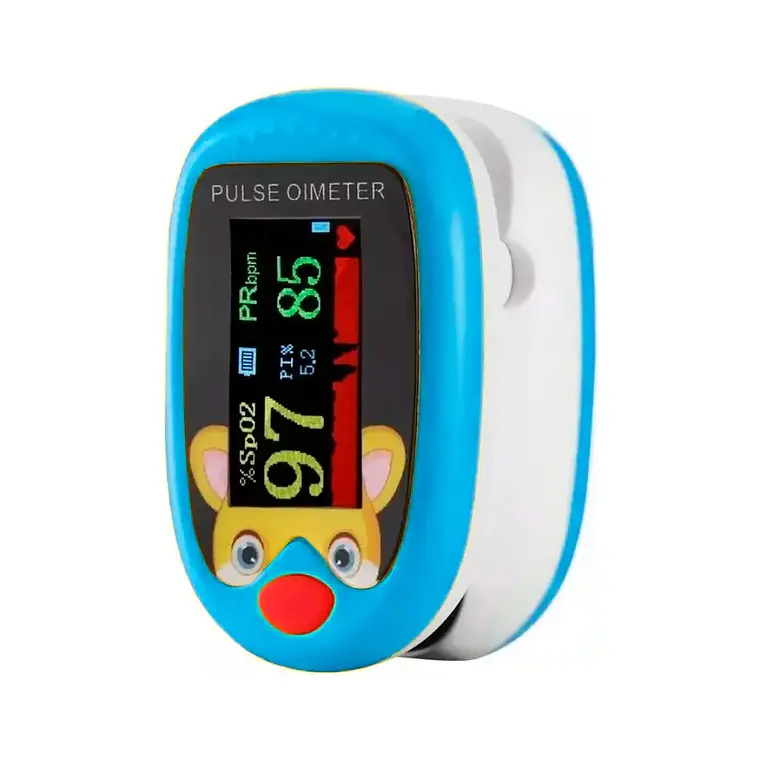 Oxímetro De Dedo Oximeter Recargable Usb C Para Niños Y Adultos Led Amarillo 2