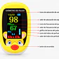 Oxímetro De Dedo Oximeter Recargable Usb C Para Niños Y Adultos Led Amarillo - Miniatura 5