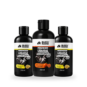 Magnesio Liquido Deportivo Antideslizante Black Rhino 250ml Pack 3 unidades Oferta especial