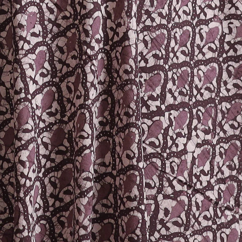 Tela de Algodón Estampada en Bloques – Violeta (Batik)