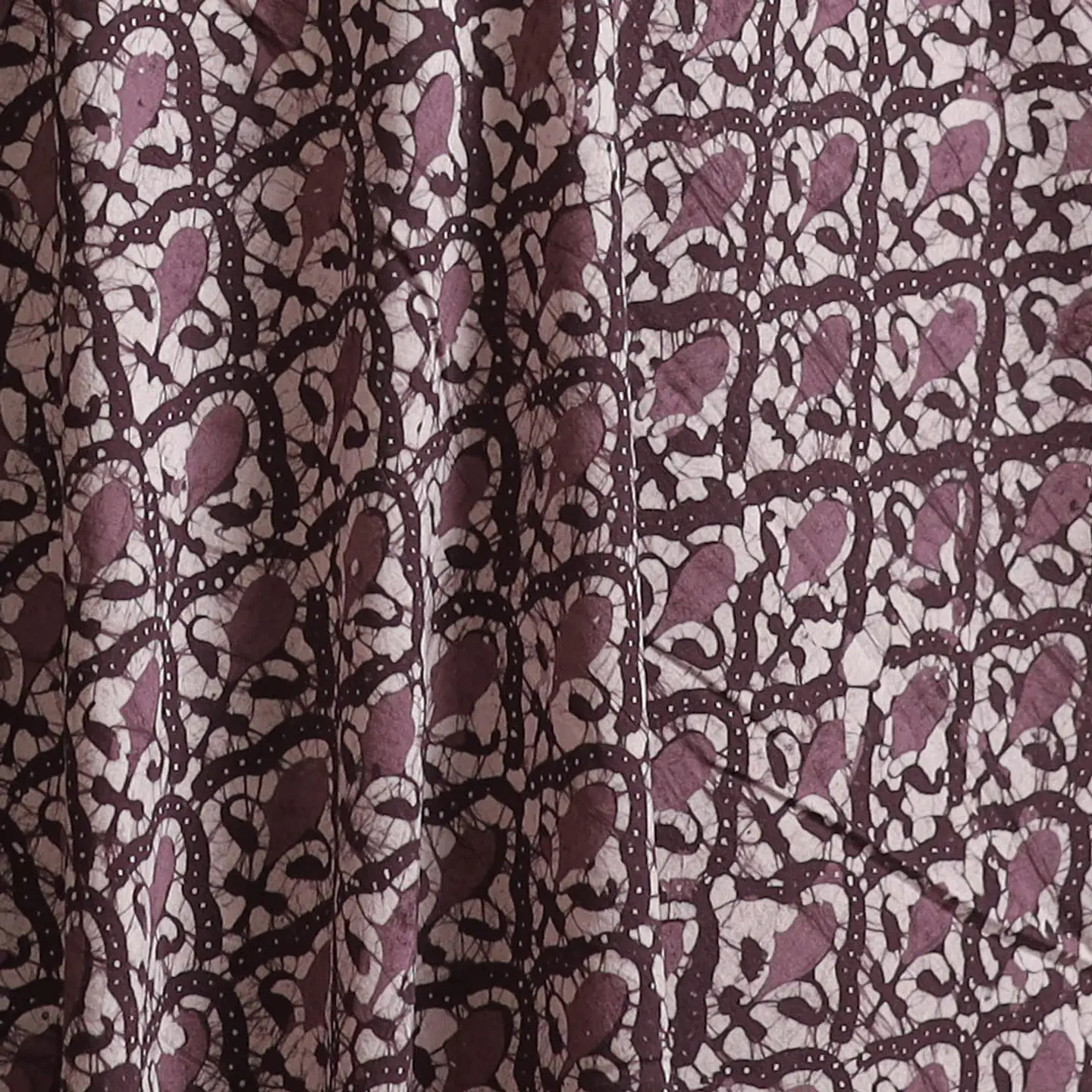 Tela de Algodón Estampada en Bloques – Violeta (Batik) 1