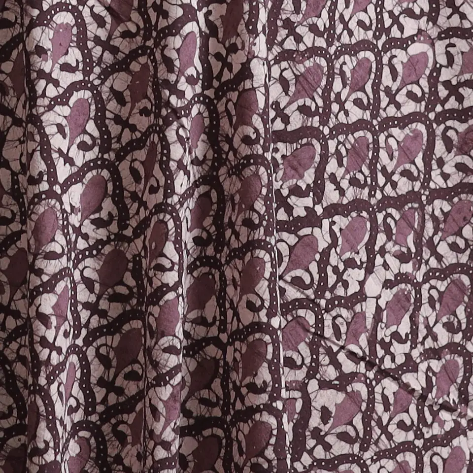 Tela de Algodón Estampada en Bloques – Violeta (Batik) 1