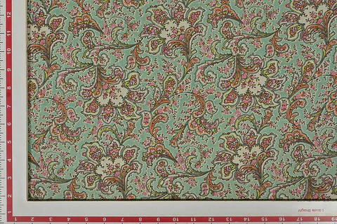 Tela de Algodón Estampada en Bloques – Multicolor