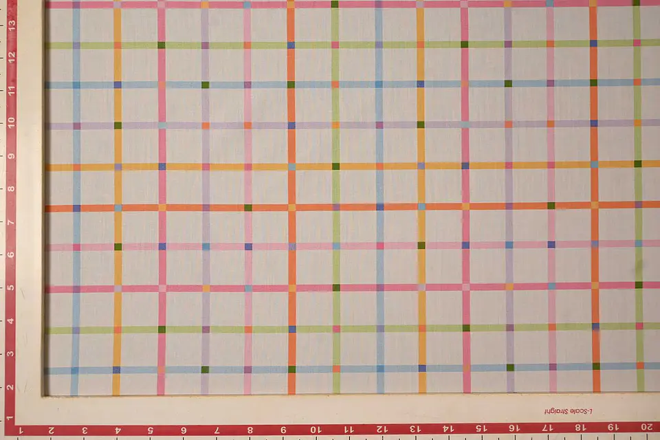 Popelina de Algodón Estampada a Cuadros – Multicolor 2