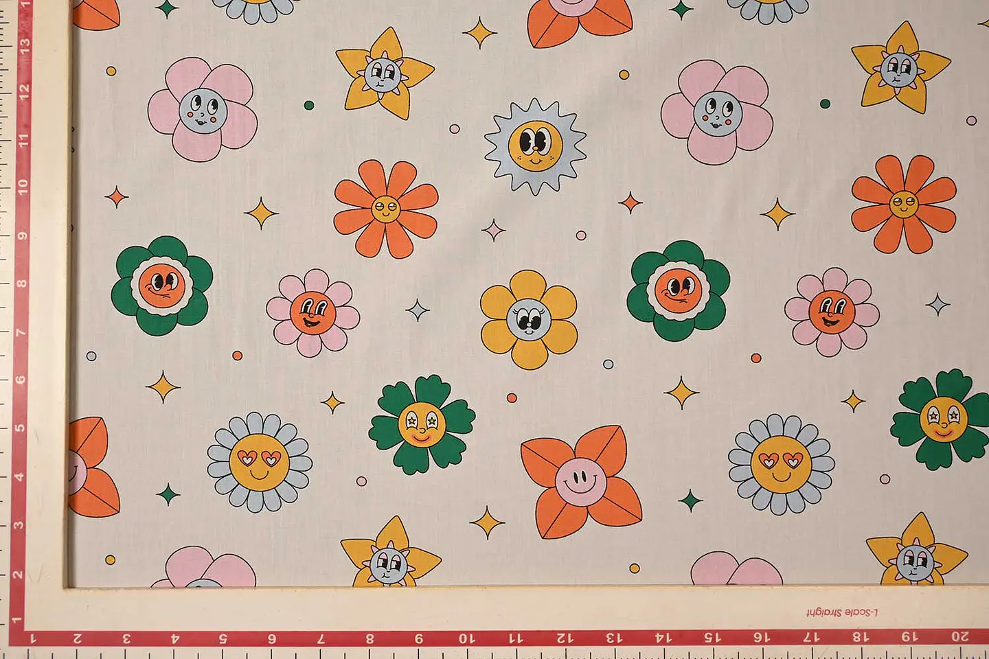 Popelina de Algodón Estampada – Blanco 2