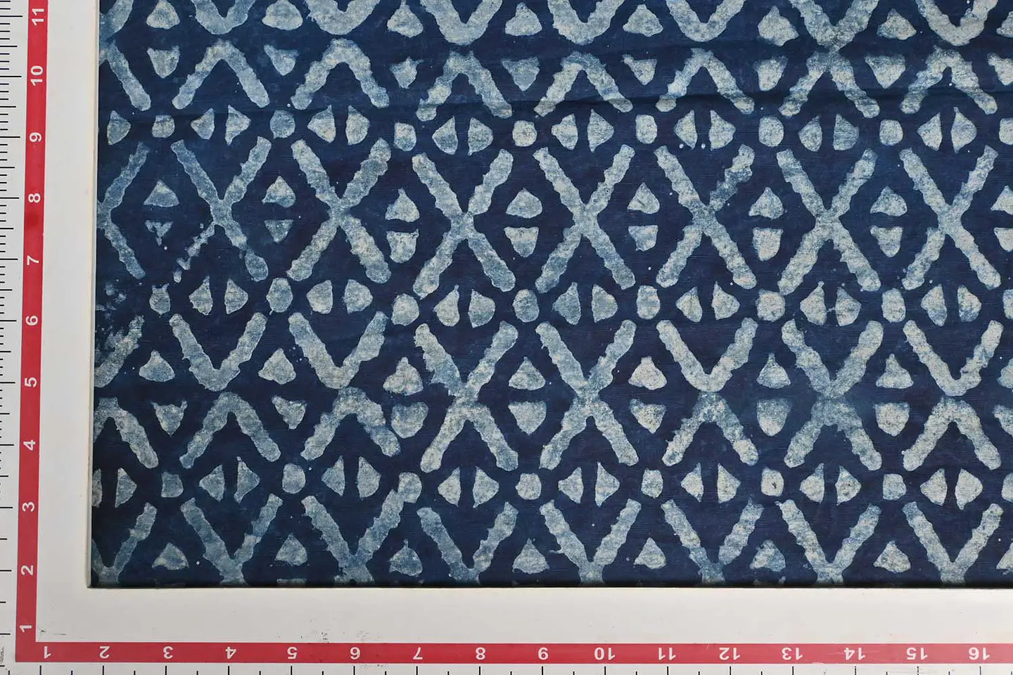 Popelina de Algodón Estampada – Azul Índigo 2