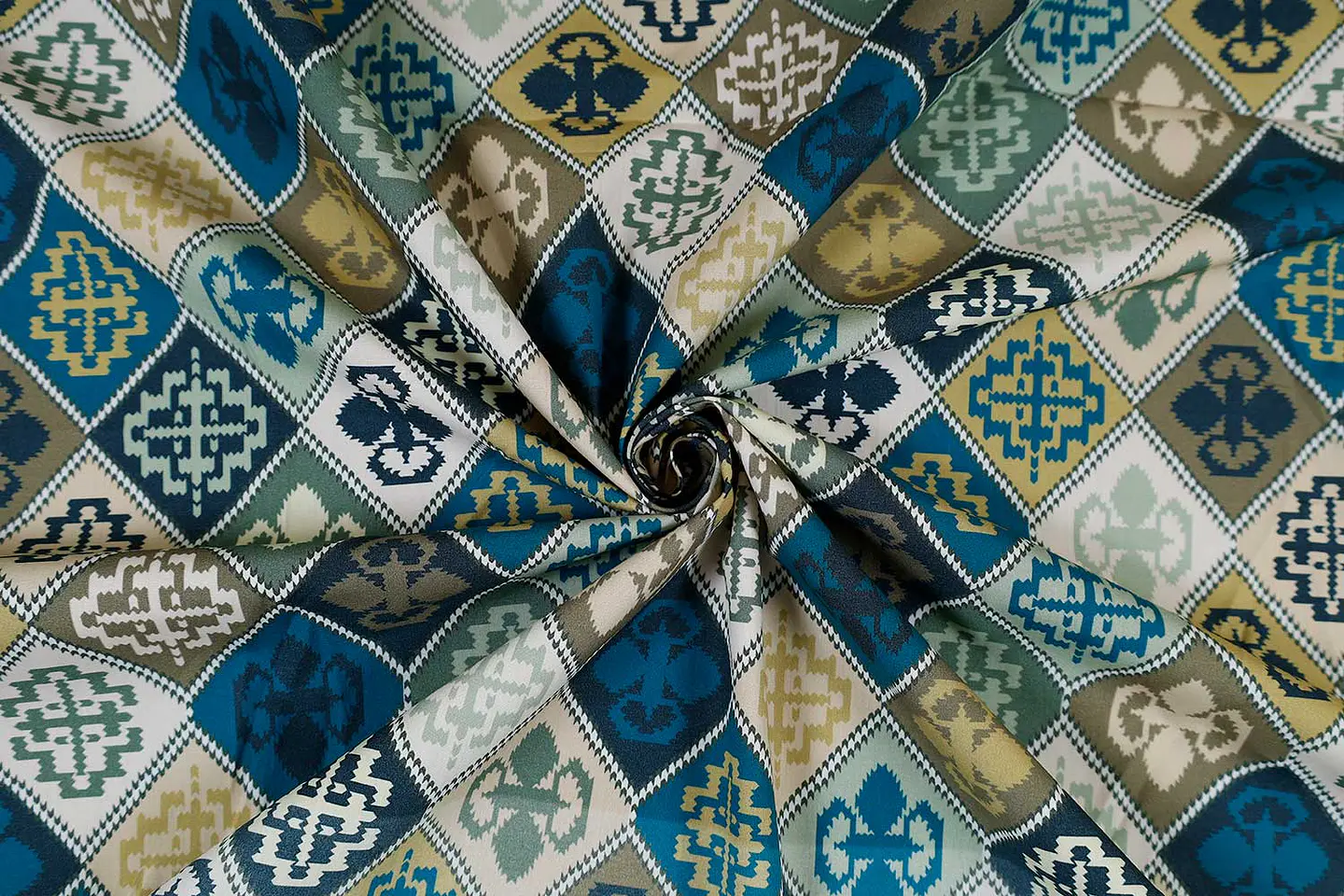 Popelina de Algodón Estampada – Multicolor 1