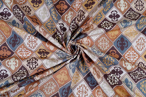 Popelina de Algodón Estampada – Multicolor