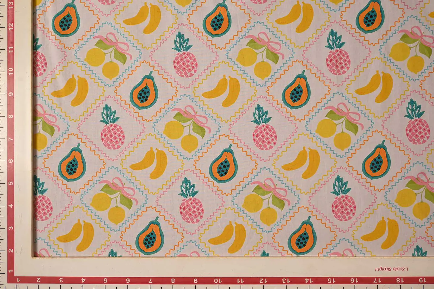 Popelina de Algodón Estampada – Blanco 2