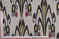 Ikat de Algodón Geométrico – Negro, Blanco, Amarillo y Rojo - Miniatura 2