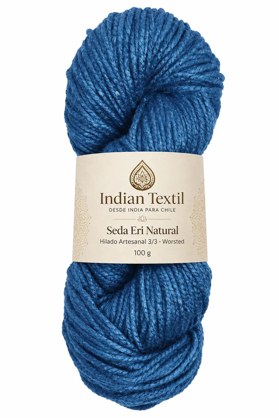 Seda Eri Natural – Hilado Artesanal 3/3 Worsted | 100 g 2