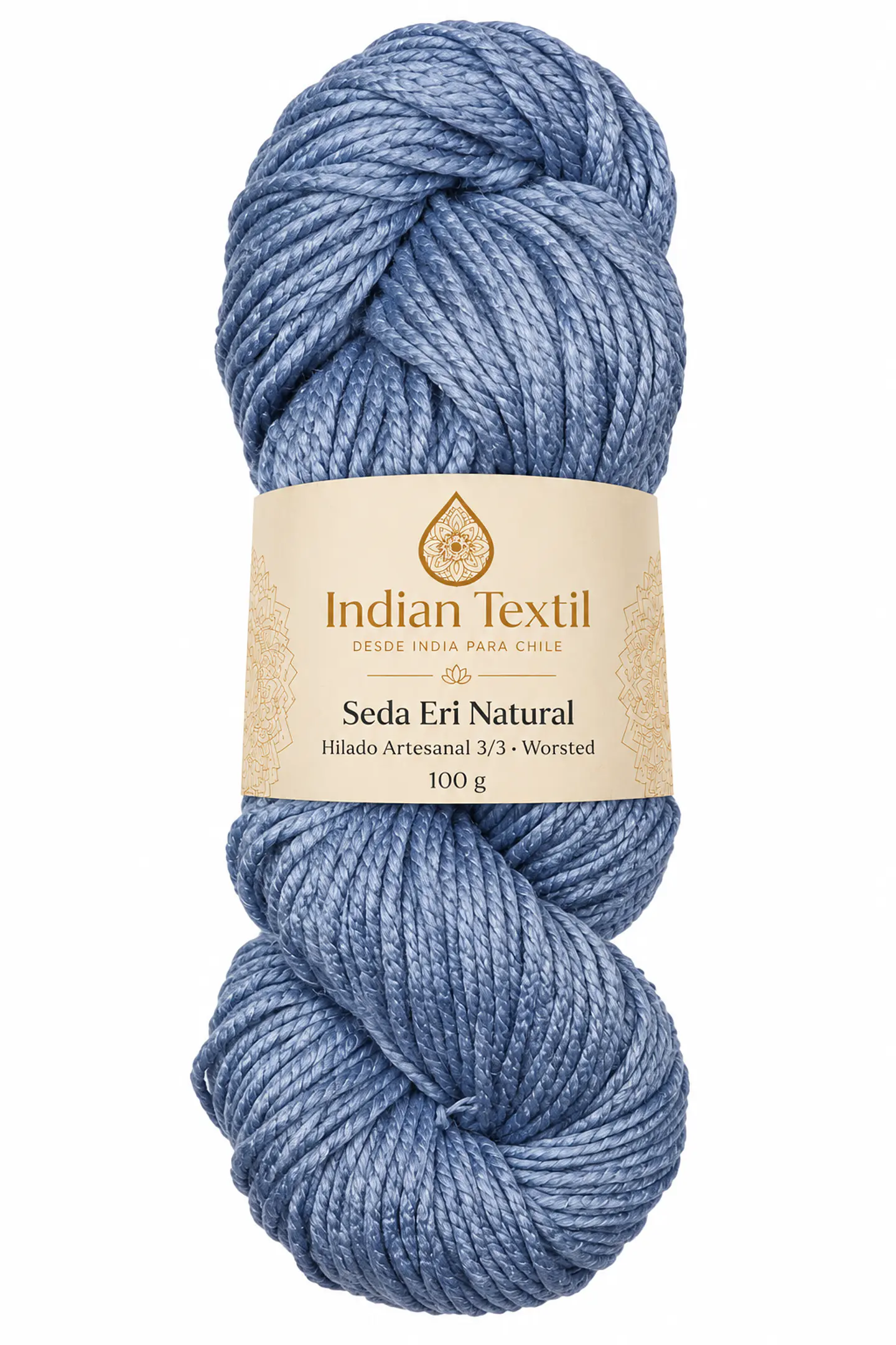 Seda Eri Natural – Hilado Artesanal 3/3 Worsted | 100 g 4