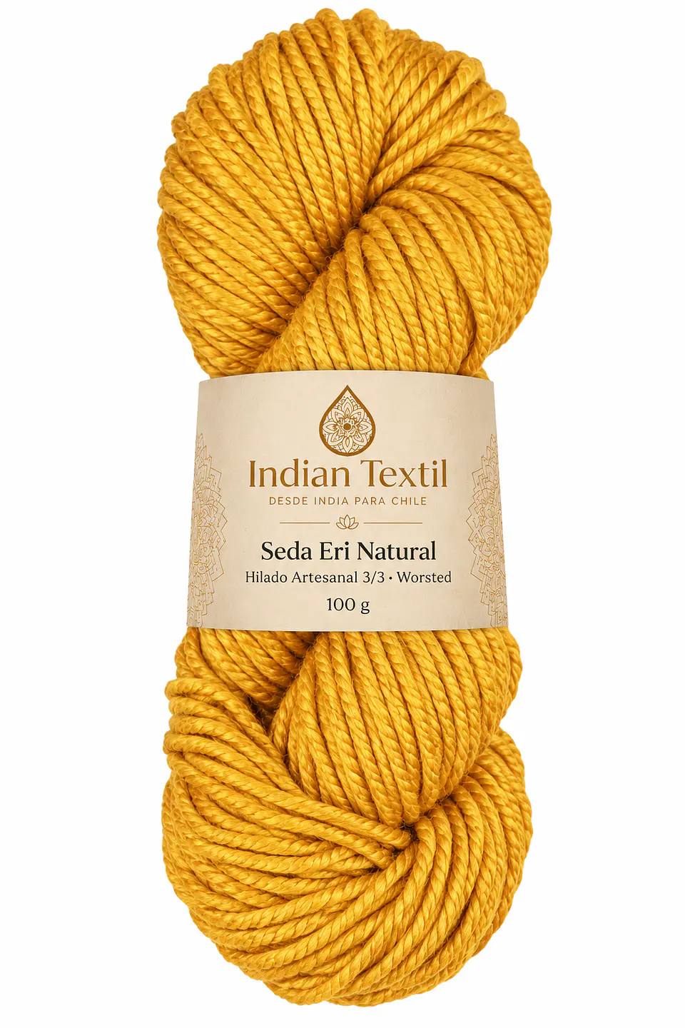 Seda Eri Natural – Hilado Artesanal 3/3 Worsted | 100 g 5