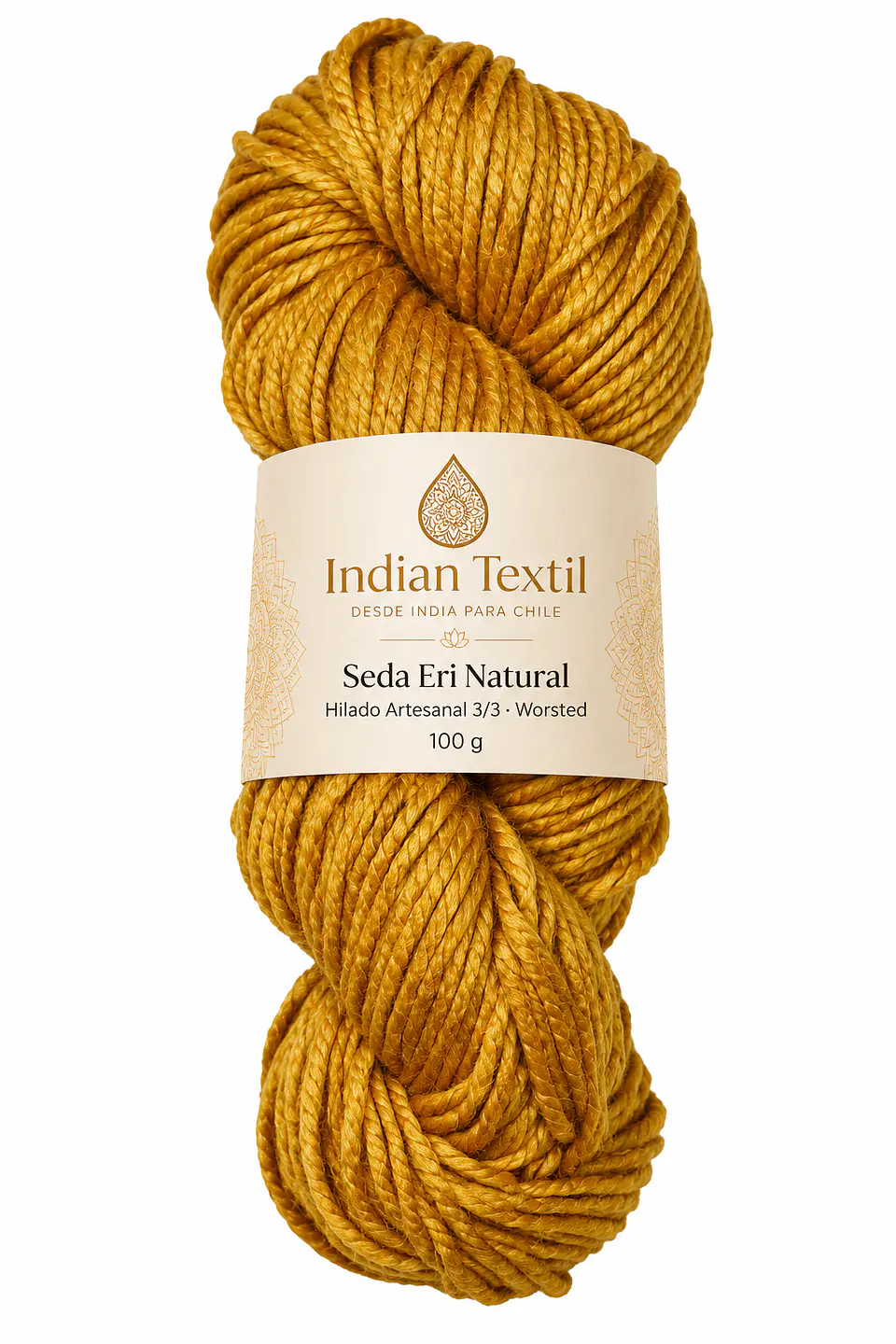 Seda Eri Natural – Hilado Artesanal 3/3 Worsted | 100 g 7