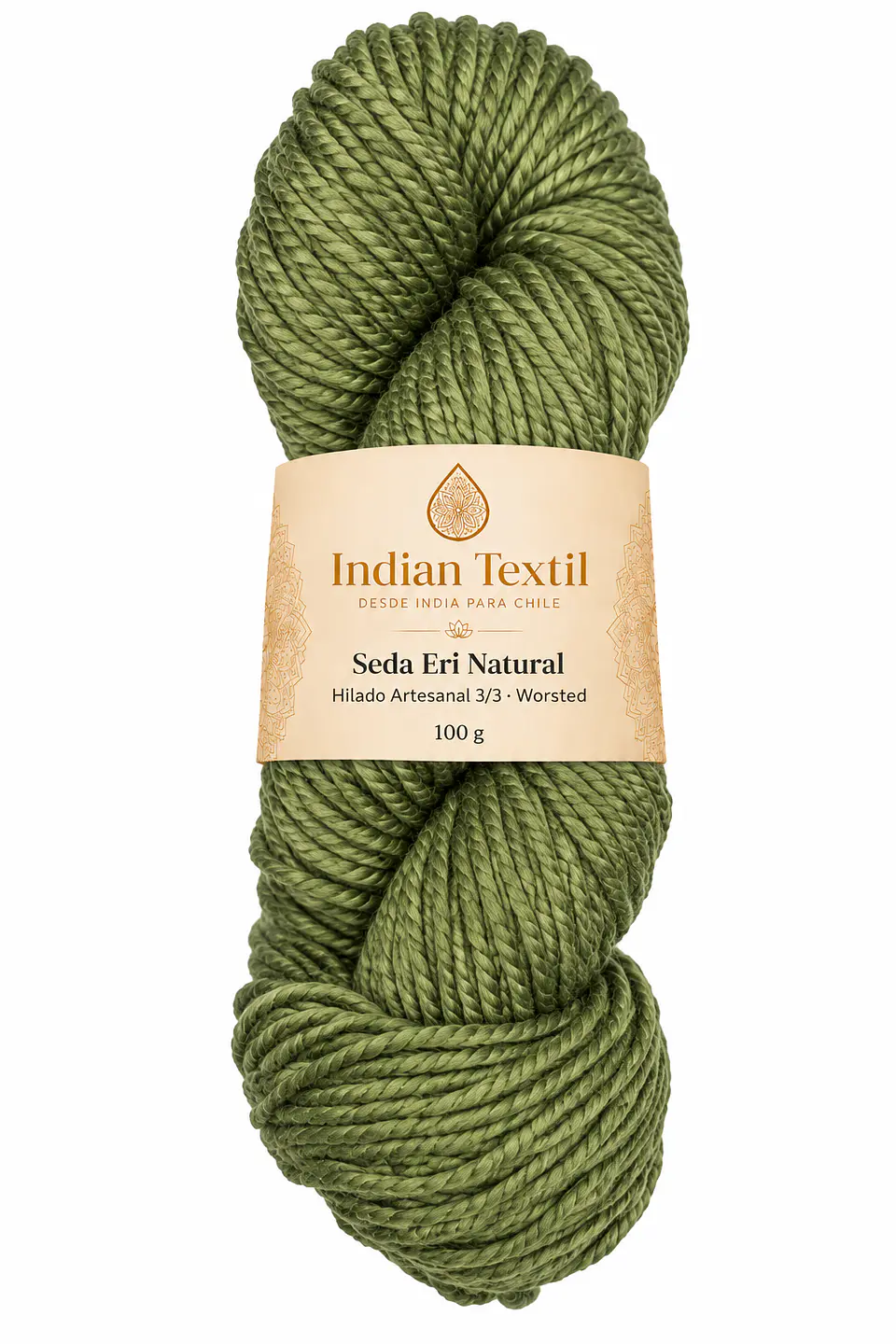 Seda Eri Natural – Hilado Artesanal 3/3 Worsted | 100 g 13