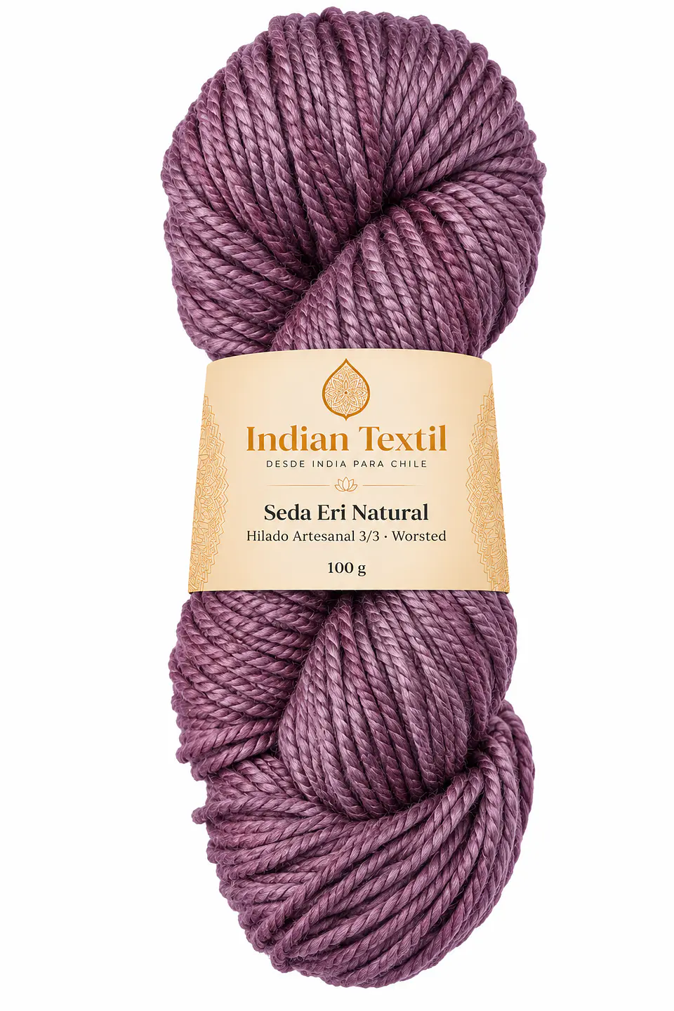 Seda Eri Natural – Hilado Artesanal 3/3 Worsted | 100 g 21