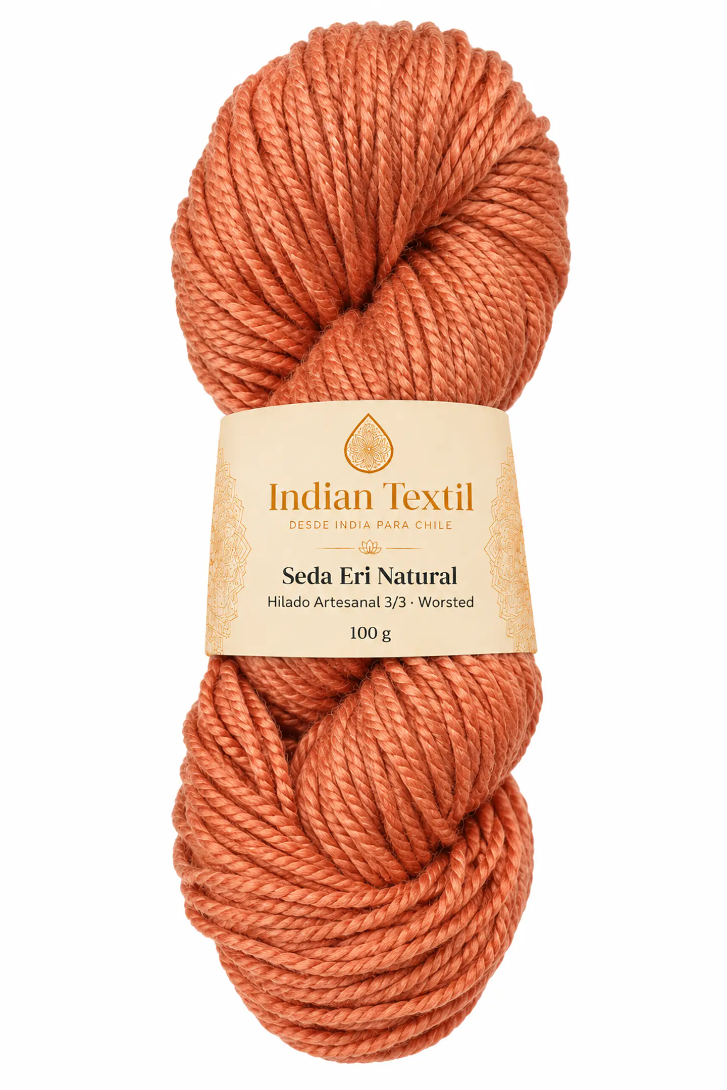 Seda Eri Natural – Hilado Artesanal 3/3 Worsted | 100 g 23