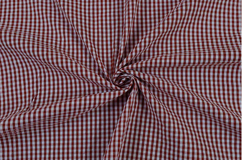 Cuadrillé Gingham Seersucker Rojo y Blanco 