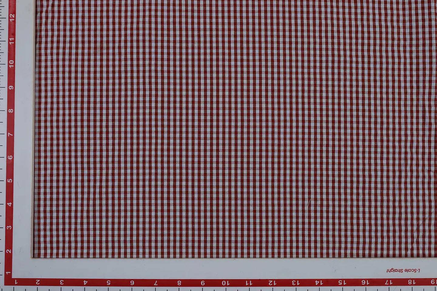 Cuadrillé Gingham Seersucker Rojo y Blanco  2