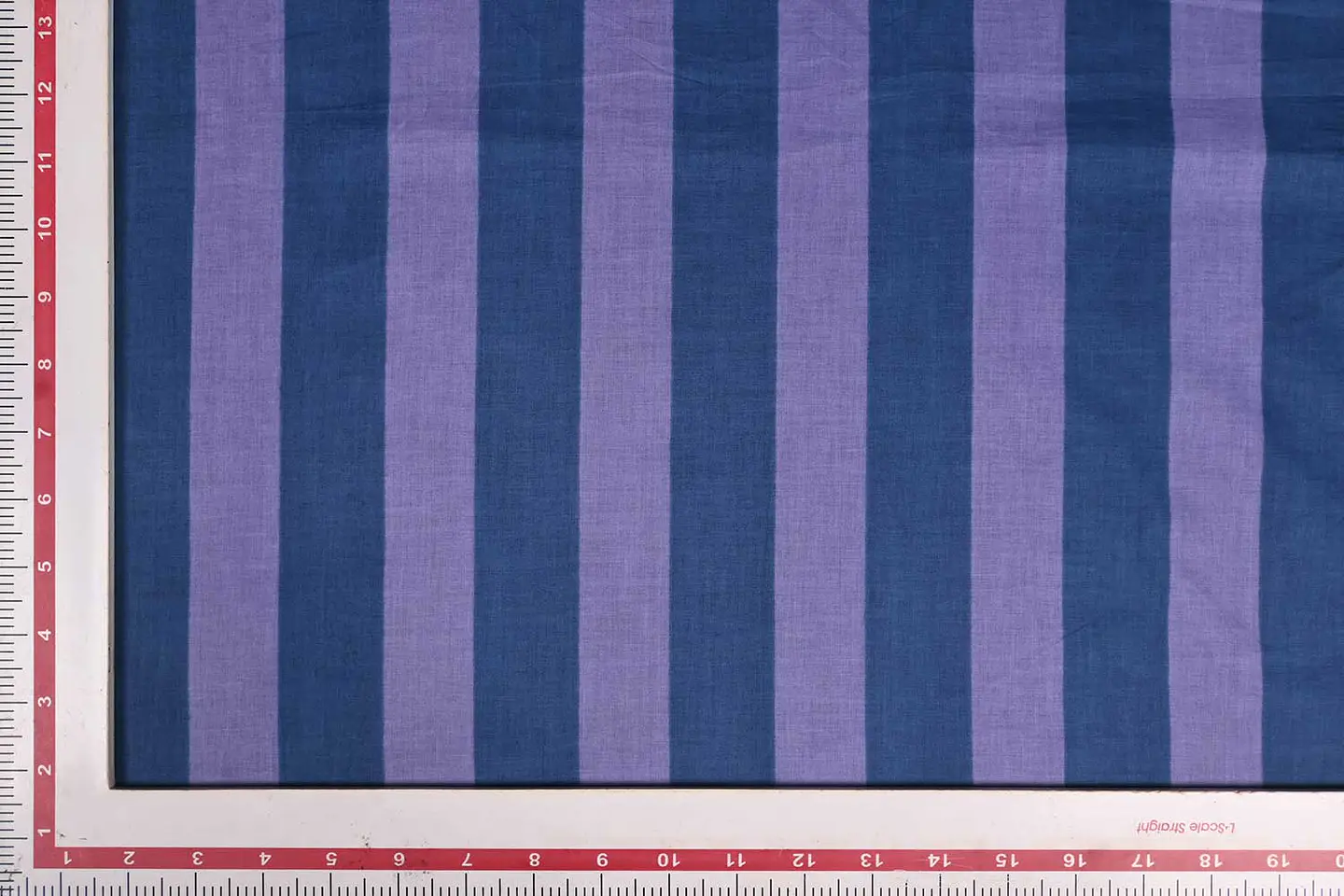 Algodón Cambric de Rayas Moradas y Azules 2