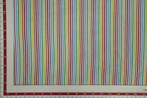 Algodón Seersucker de Rayas Multicolor 
